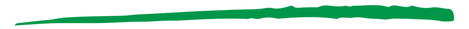Una forma verde, horizontal y borrosa sobre un fondo blanco.
