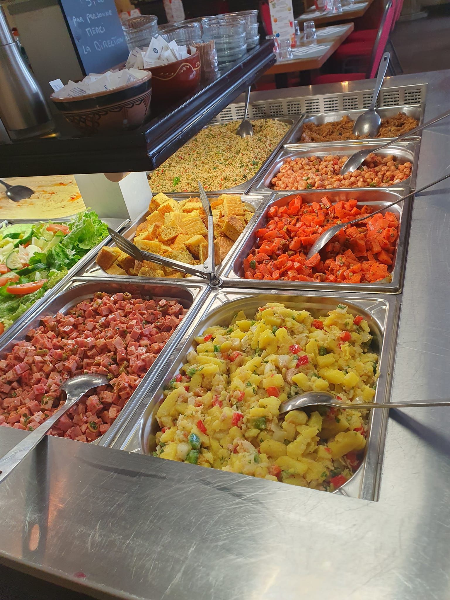 Les accompagnements en buffet à volonté