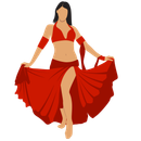 Image représentant une danseuse orientale signifiant que nous organisons des animations