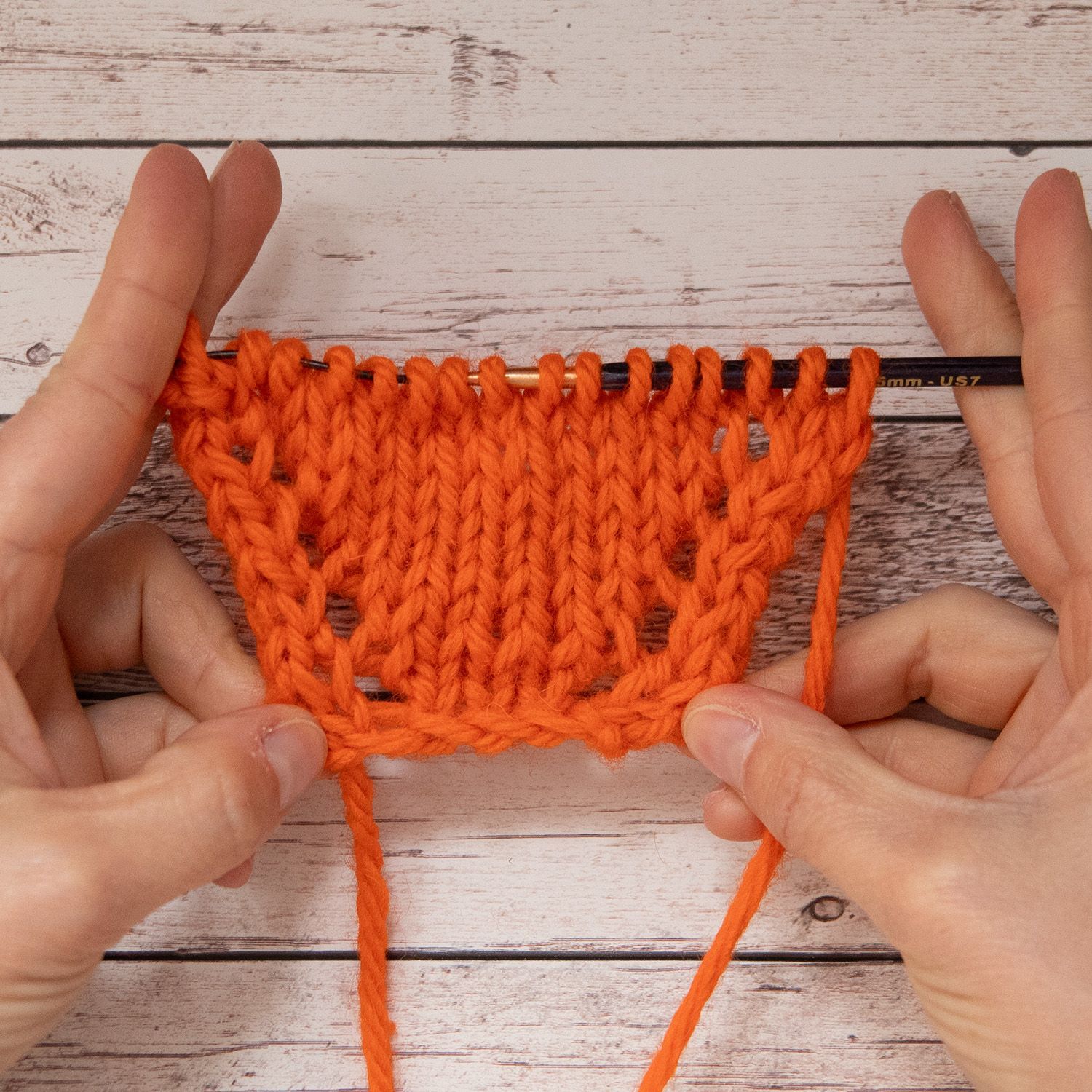 Tutorial Zunahme durch Umschlag mit Loch