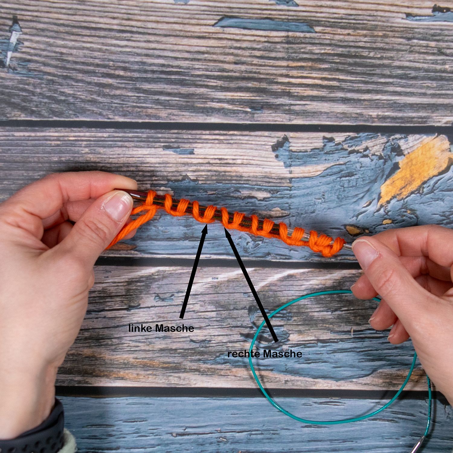 Aufnahmesreihe ital. Maschenanschlag