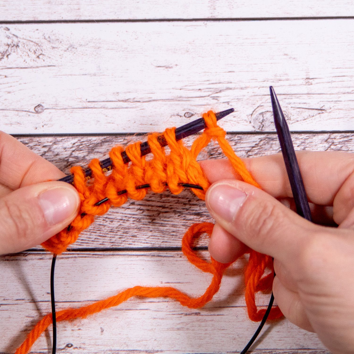 provisorischer Maschenanschlag online Tutorial Bild 13