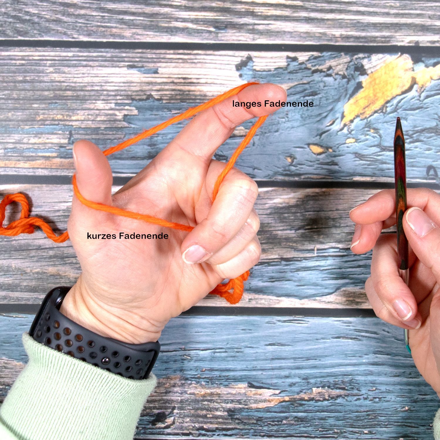 Fadenhaltung Kreuzanschlag 2