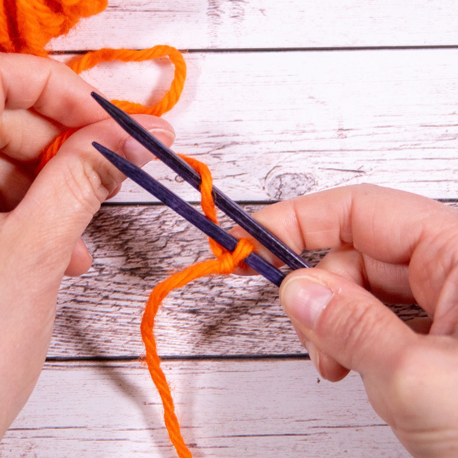 provisorischer Maschenanschlag online Tutorial Bild 2