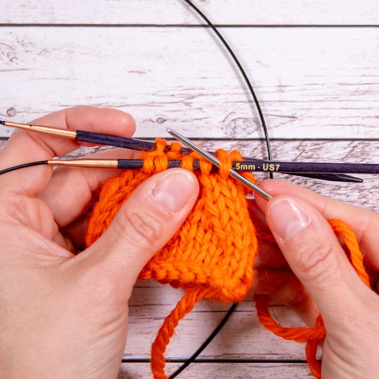 Maschenstich - Kitchener Stitch online Tutorial Bild 2