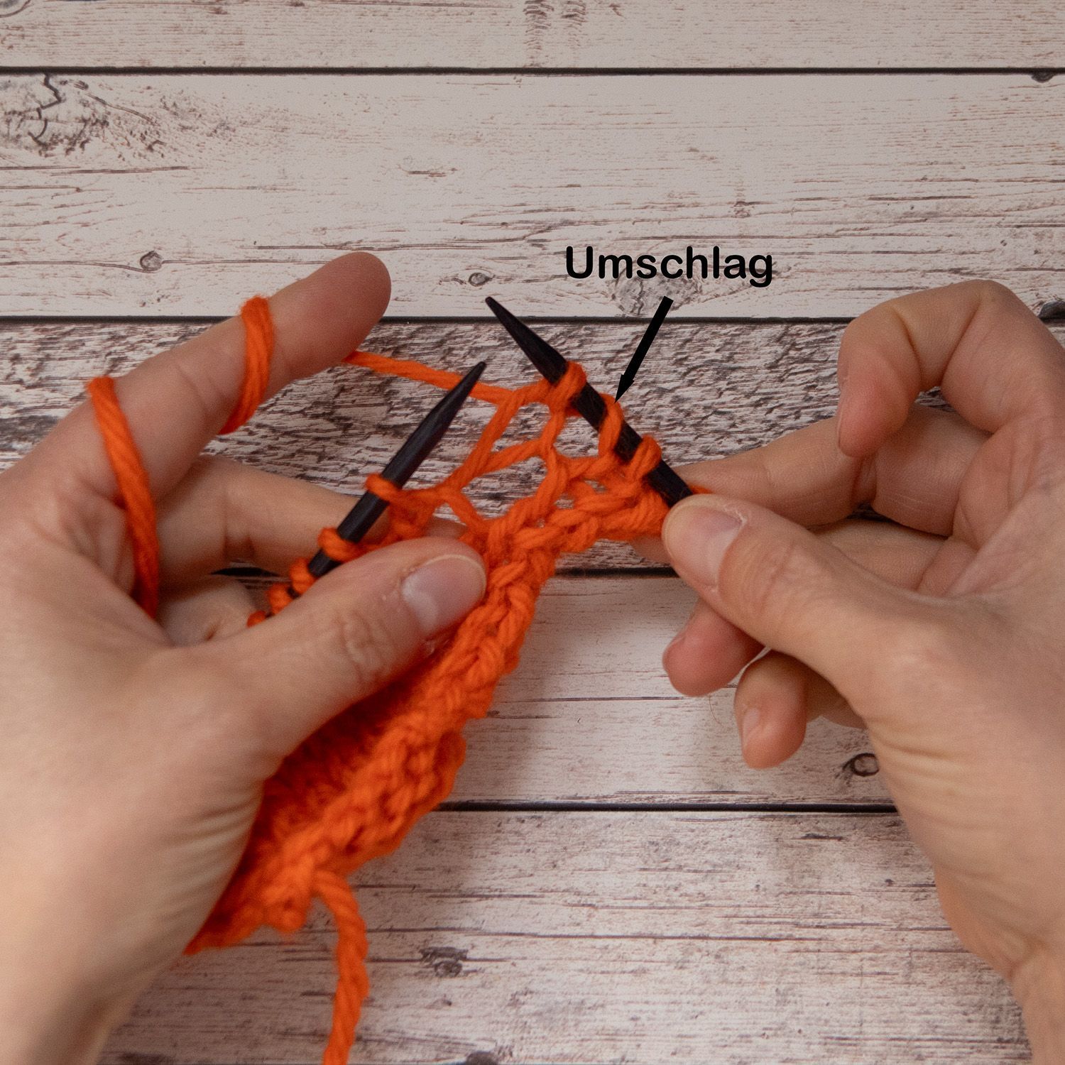 Tutorial Zunahme durch Umschlag mit Loch Bild 2