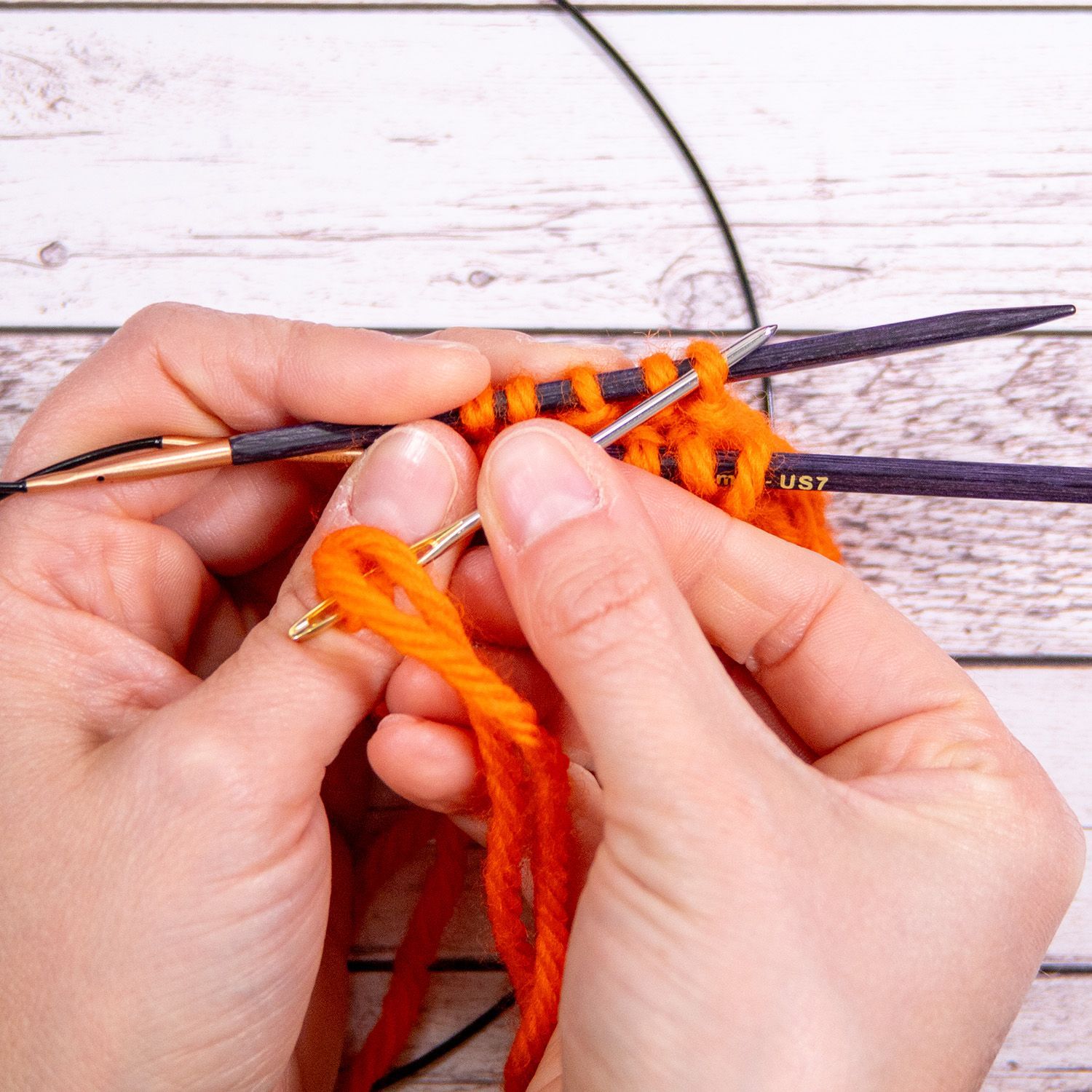 Maschenstich - Kitchener Stitch online Tutorial Bild 3