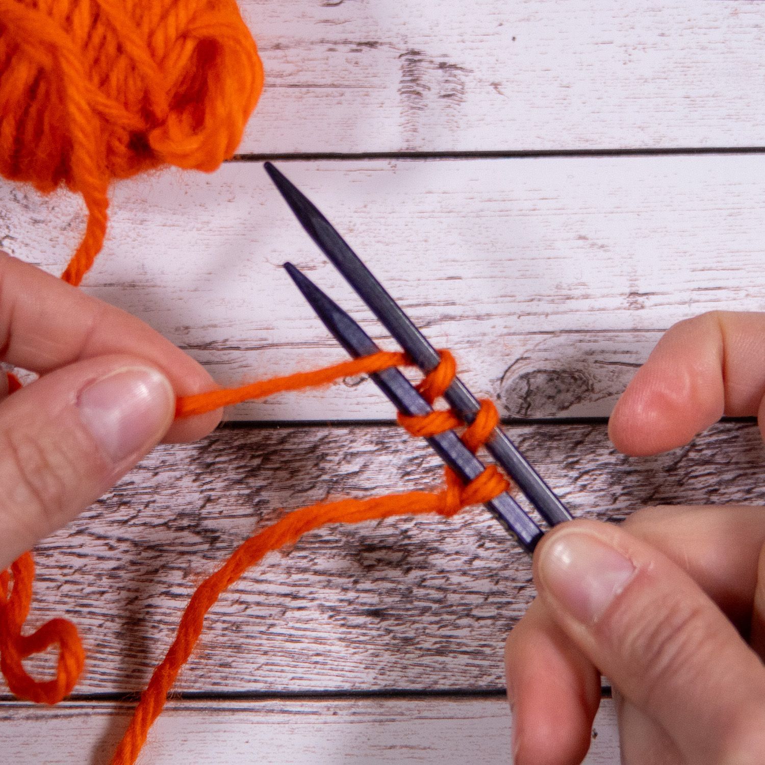 provisorischer Maschenanschlag online Tutorial Bild 5