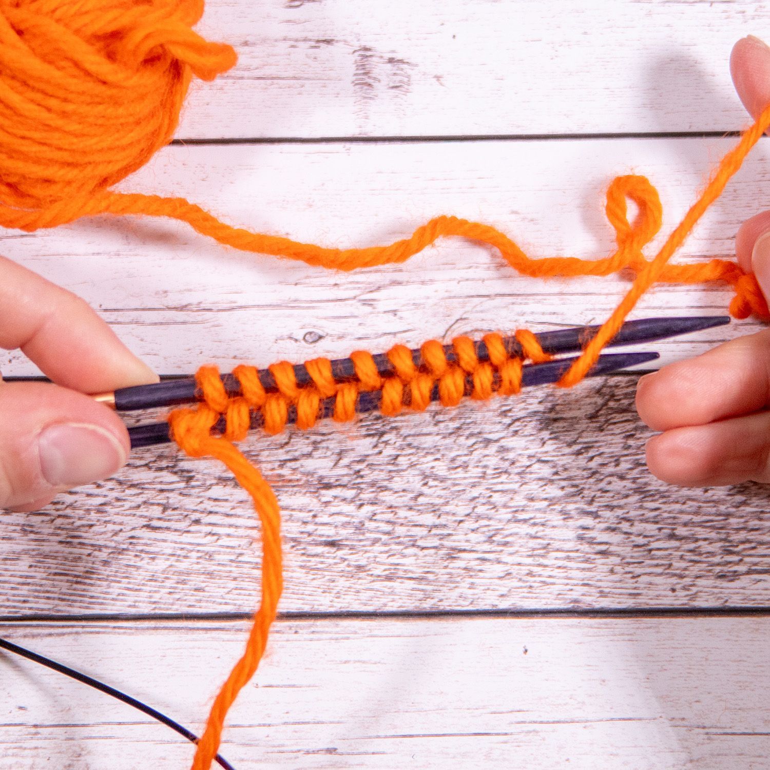 provisorischer Maschenanschlag online Tutorial Bild 7
