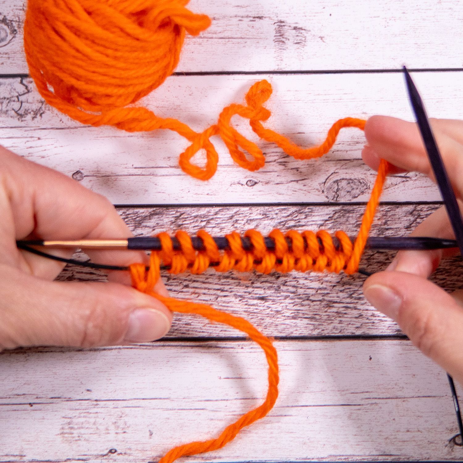 provisorischer Maschenanschlag online Tutorial Bild 8