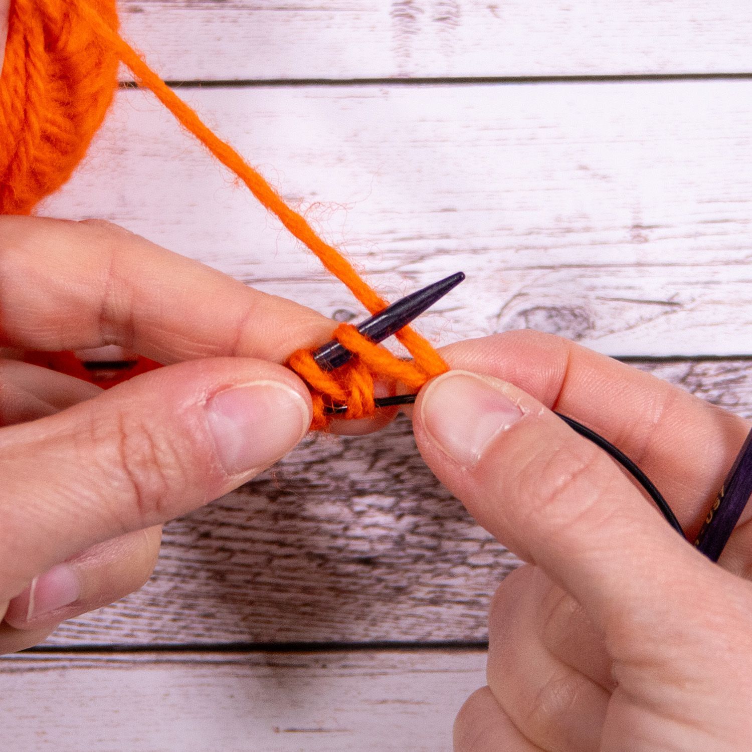provisorischer Maschenanschlag online Tutorial Bild 9