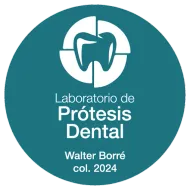 Logotipo circular de color verde azulado