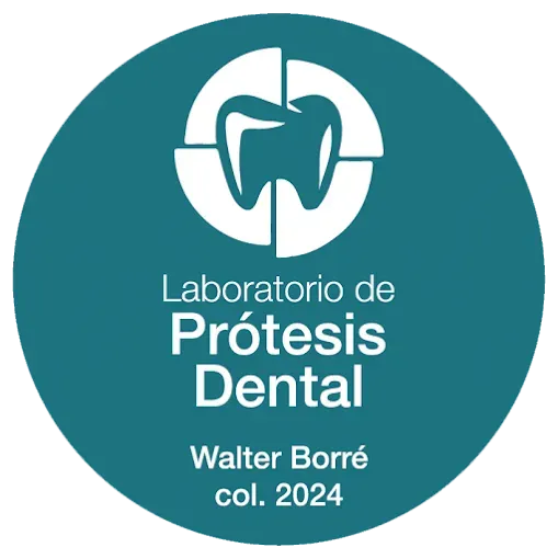 Logotipo circular de color verde azulado 