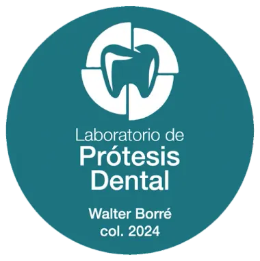 Logotipo circular de color verde azulado