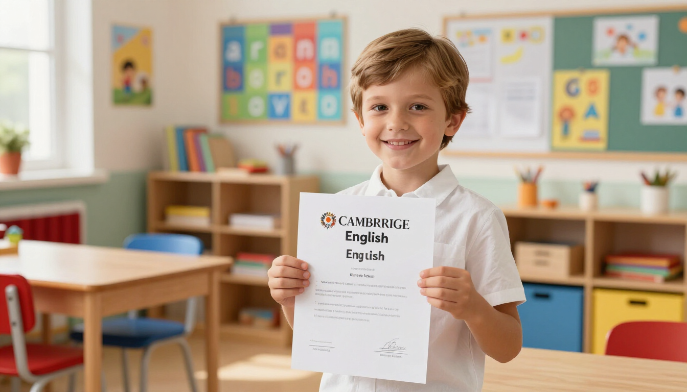 Niños estudiando inglés en Cuntis