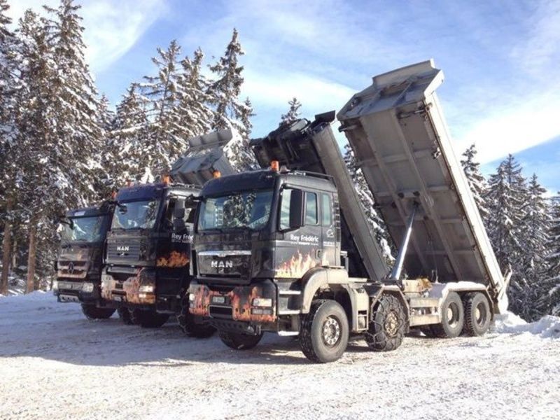 flotte de camions pour déneigement