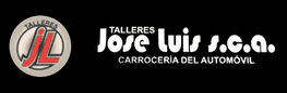 Un logotipo para Talleres José Luis Sca sobre fondo negro.