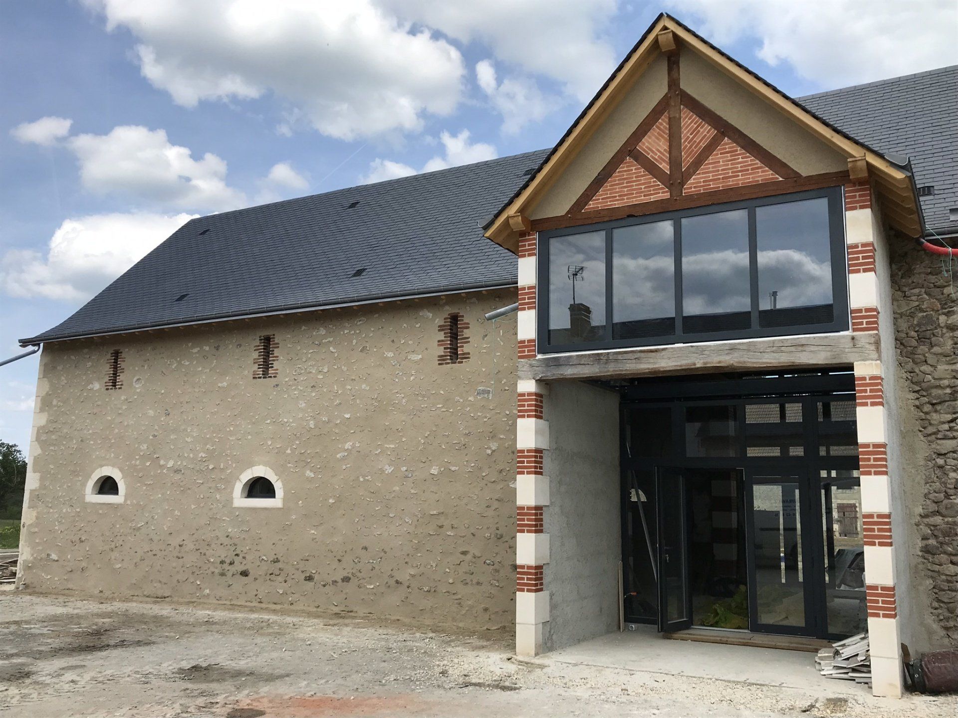 Application d'enduit