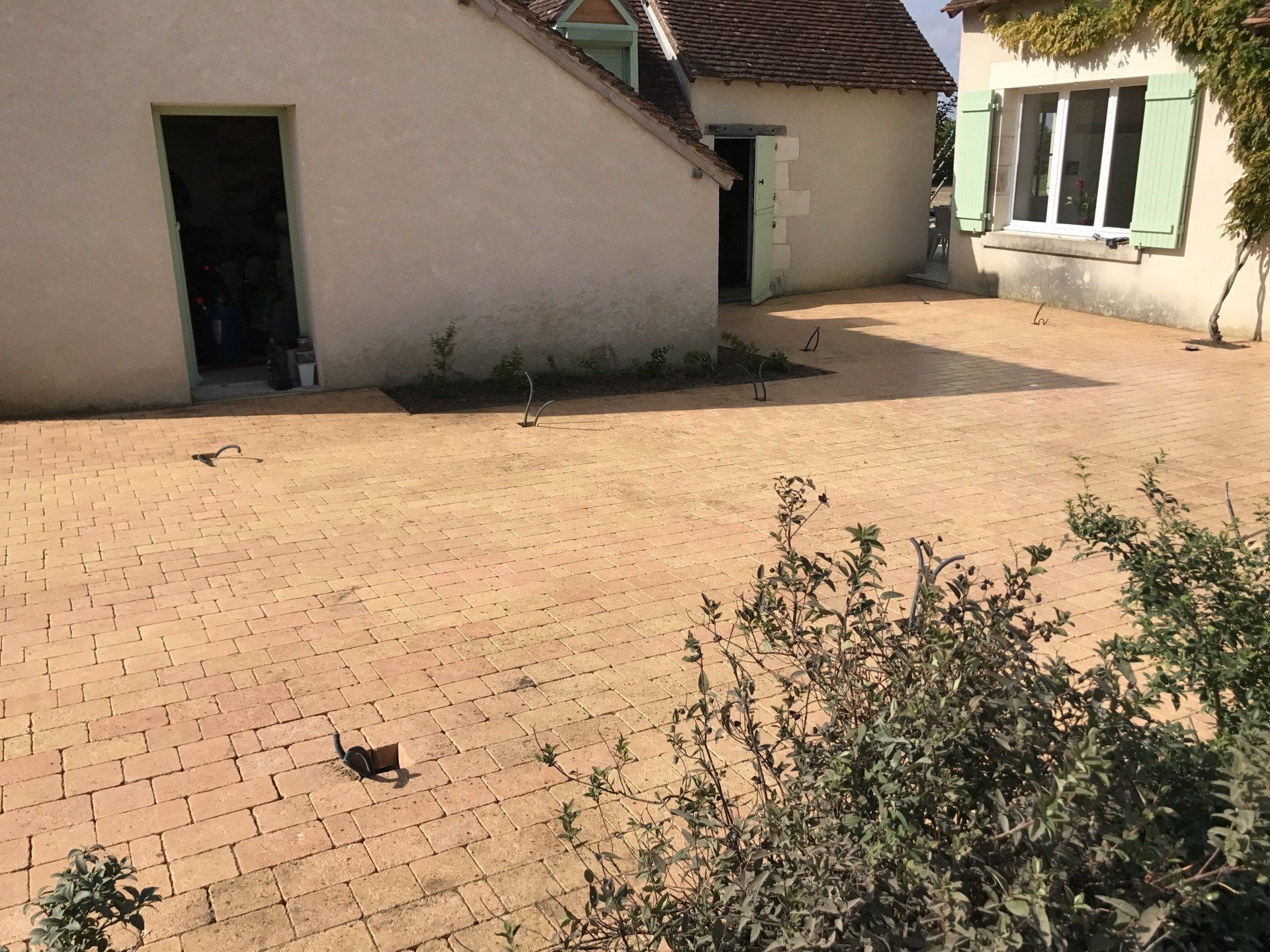 Pose de pavés - aménagement de cour