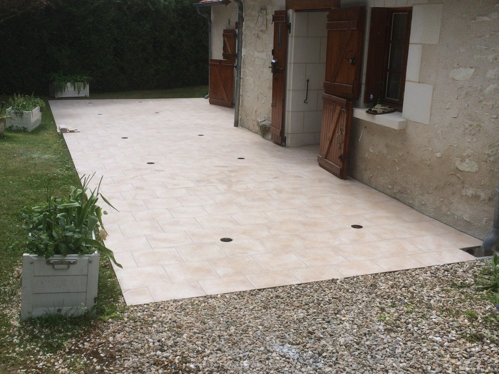 Création d'une terrasse