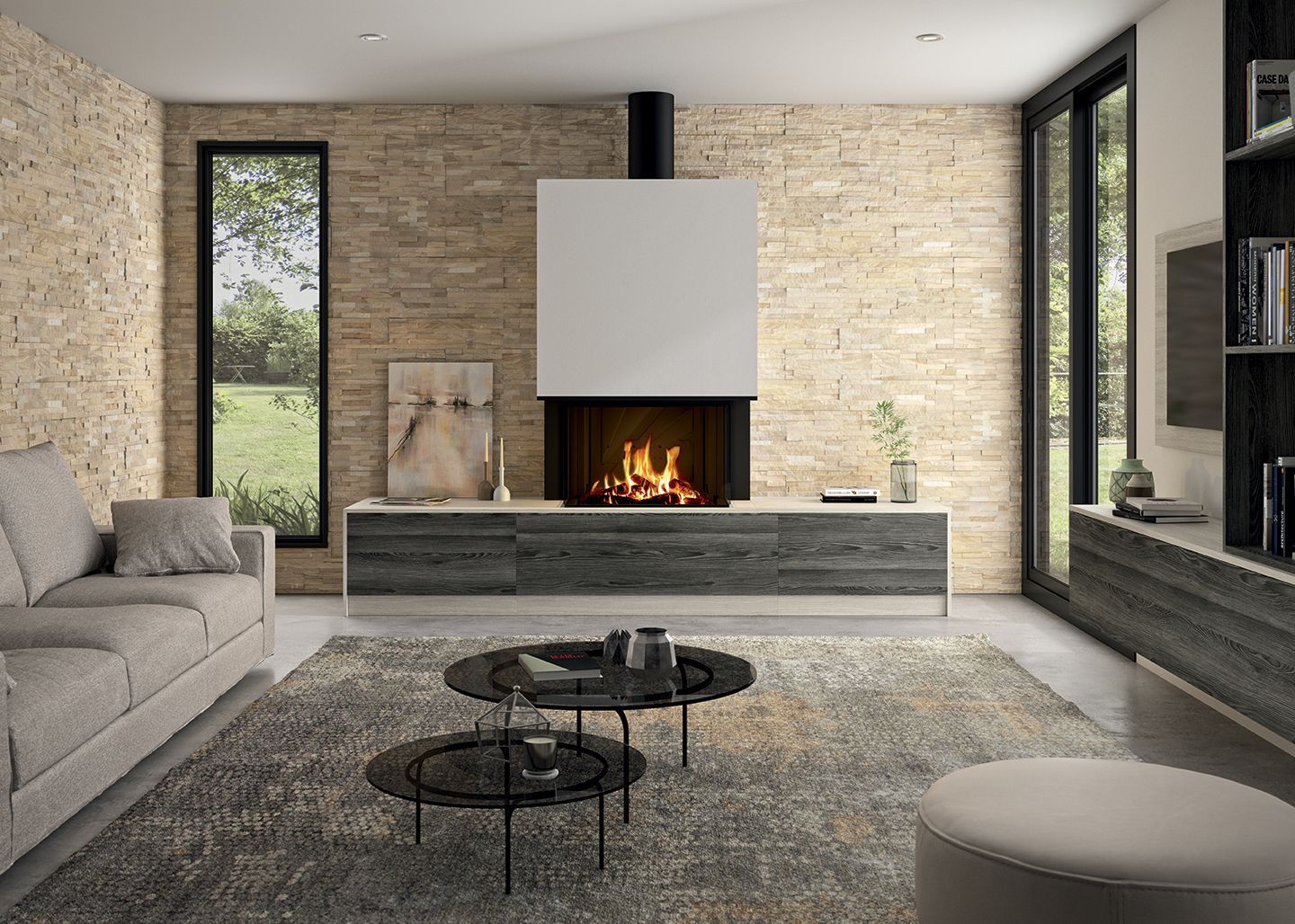 Vers page Cheminées.