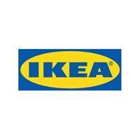 El logotipo de Ikea es azul y amarillo sobre un fondo blanco.