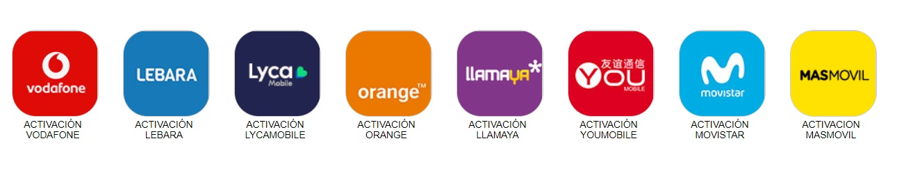 Activación de tarjetas SIM