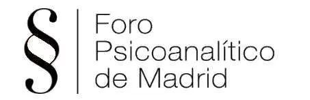 Logotipo del Foro Psicoanalítico de Madrid con un símbolo de párrafo estilizado.
