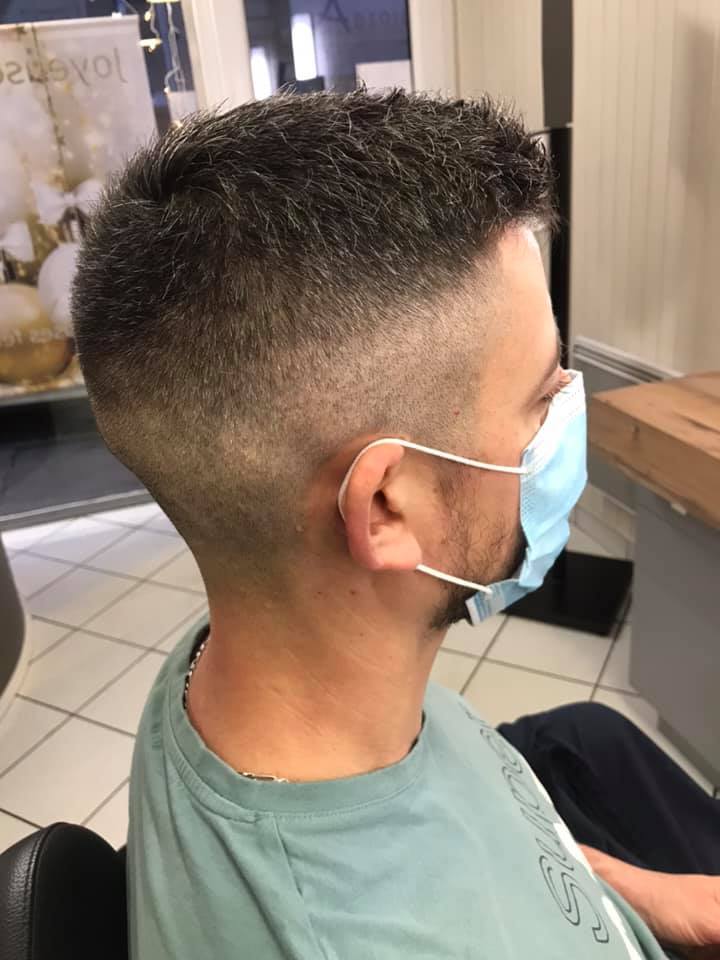 Dégradé à blanc homme