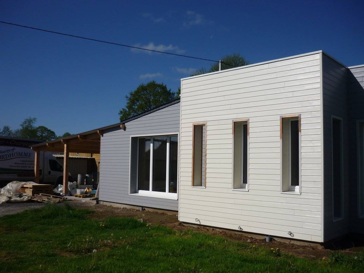 Maison passive au bardage gris 03