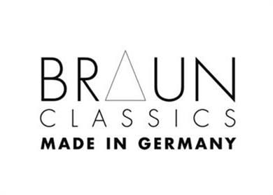 Das Braun Classics Logo wird in Deutschland hergestellt