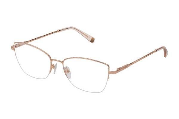 Eine Brille auf weißem Hintergrund.