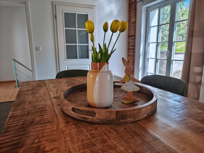 Detailbild der Esstischdekoration