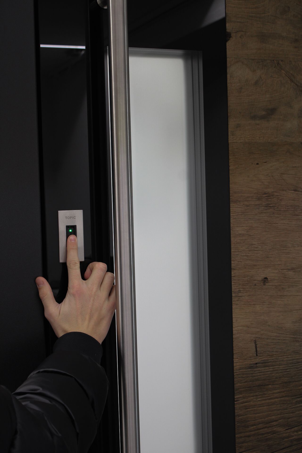 Fingerabdruckscanner an Haustür