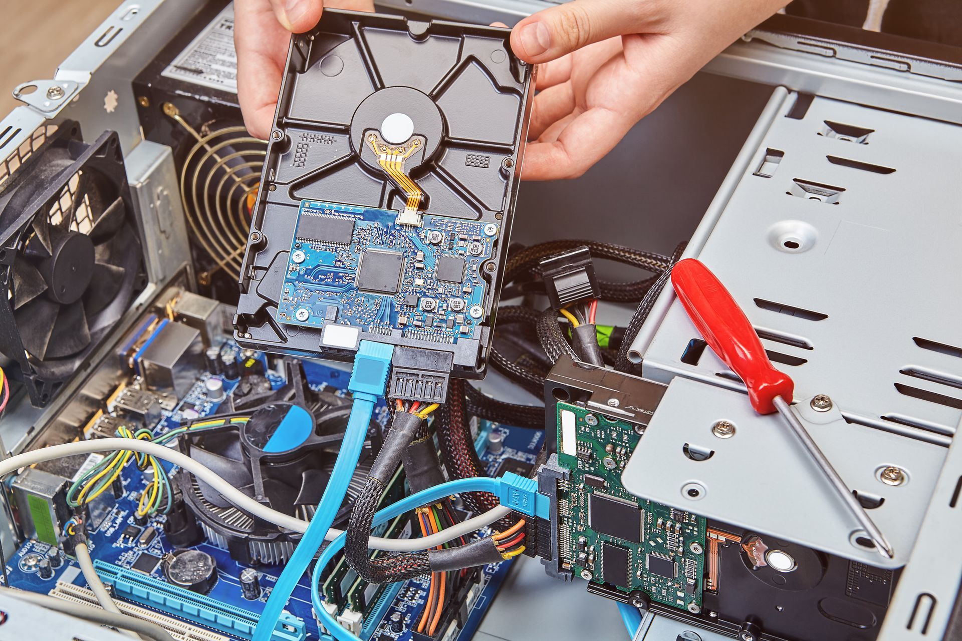 Montage d'un ordinateur de bureau