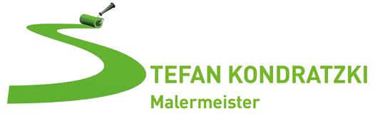 Ein grün-weißes Logo für Stefan Kondratzki Malermeister