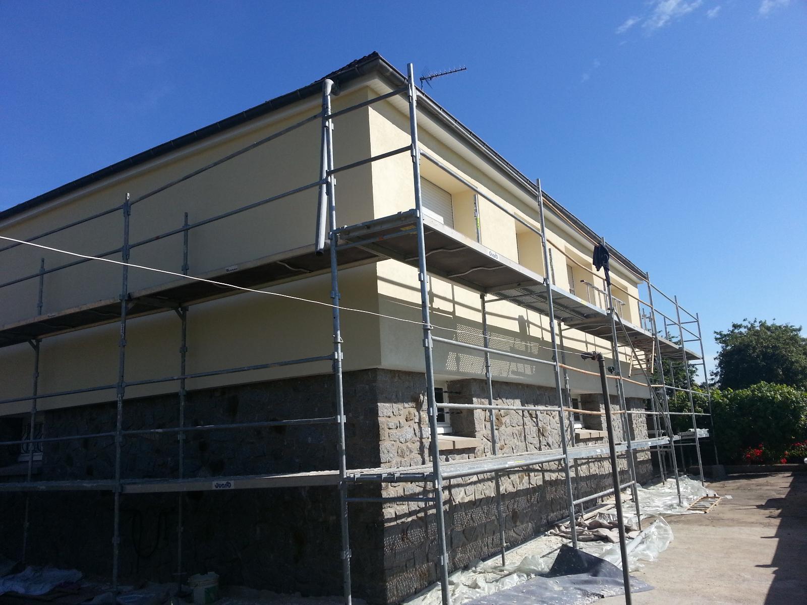 Ravalement de façade d'un immeuble