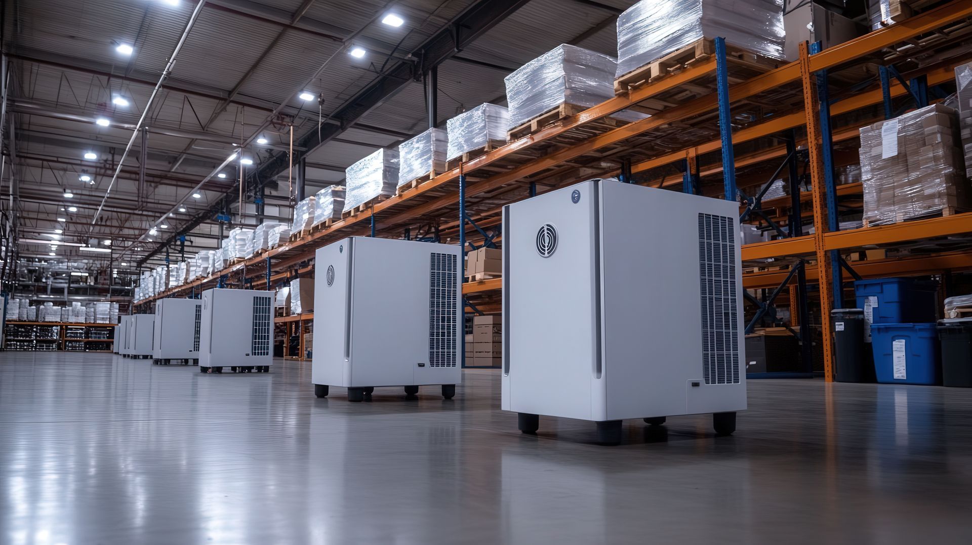 Exemple de purificateurs d'air industriels