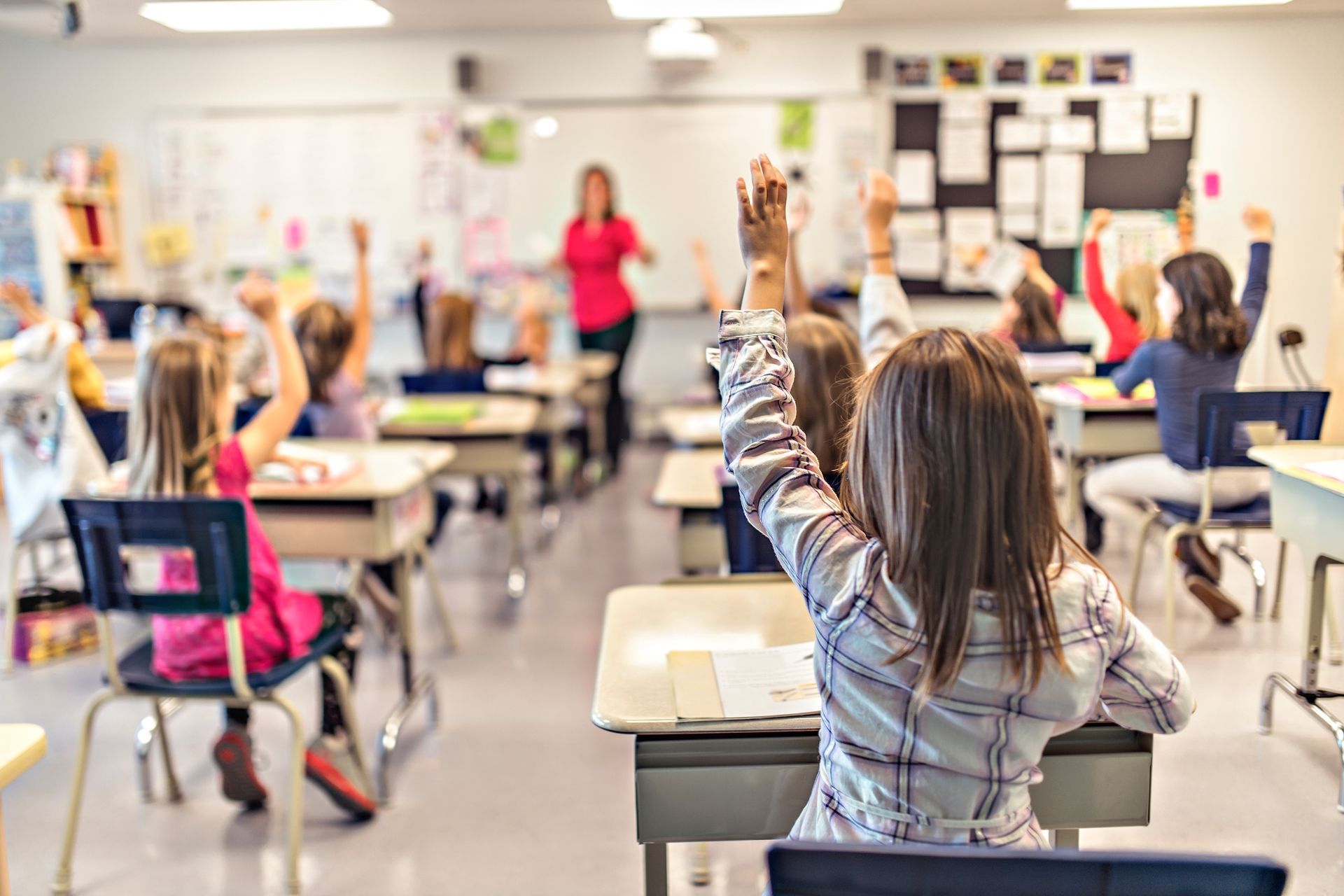 Élèves dans une classe