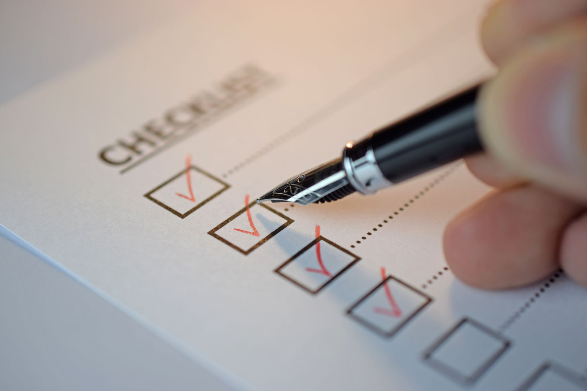 Liste de contrôle