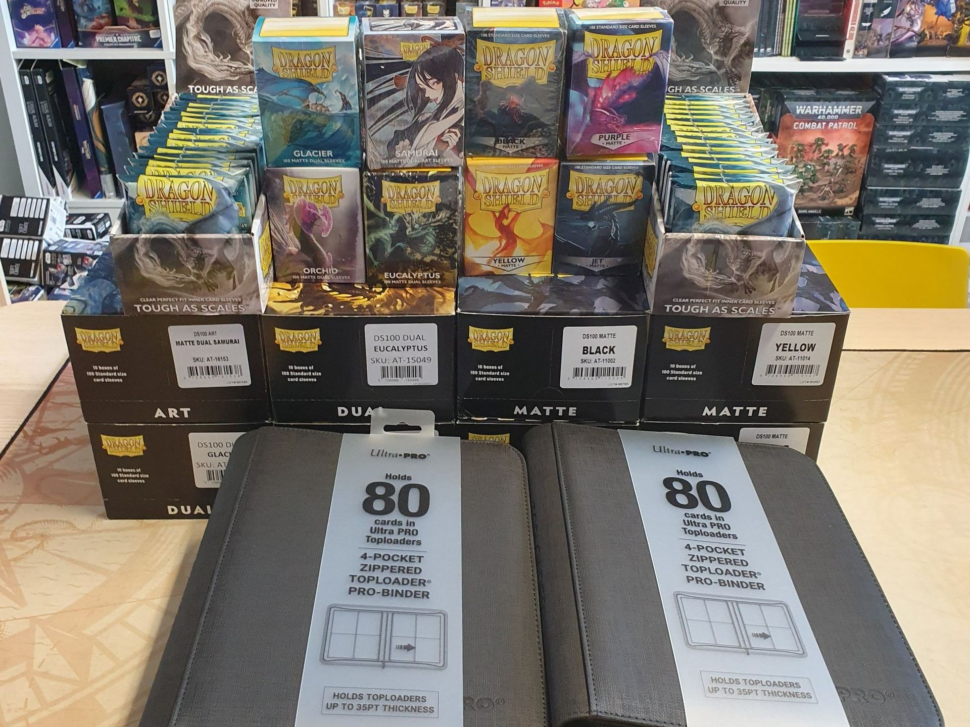 Cartes avec étuis