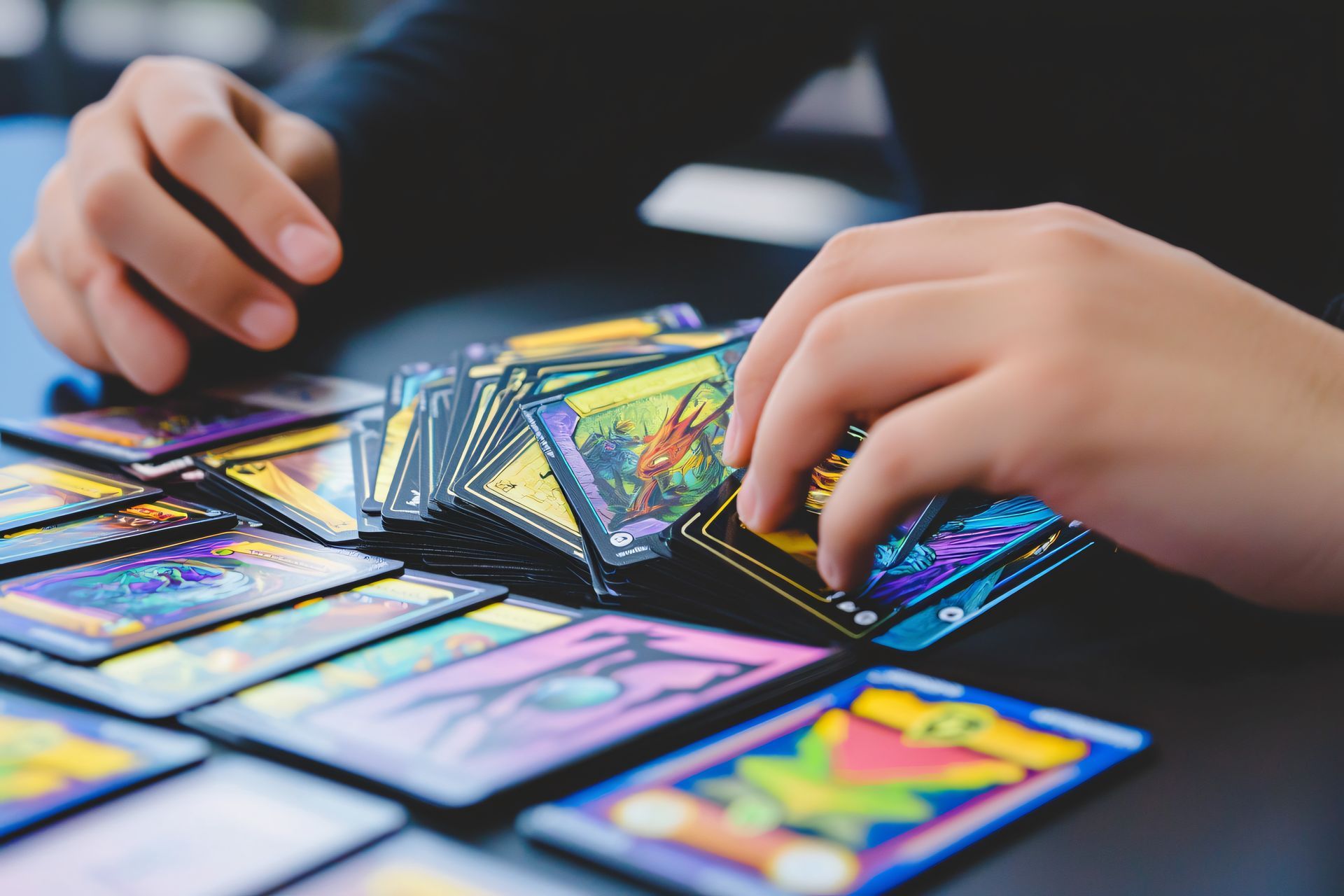 Enfant avec des cartes