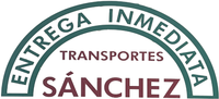 El logotipo de Transportes Entrega Inmediata Sánchez se muestra sobre un fondo blanco.