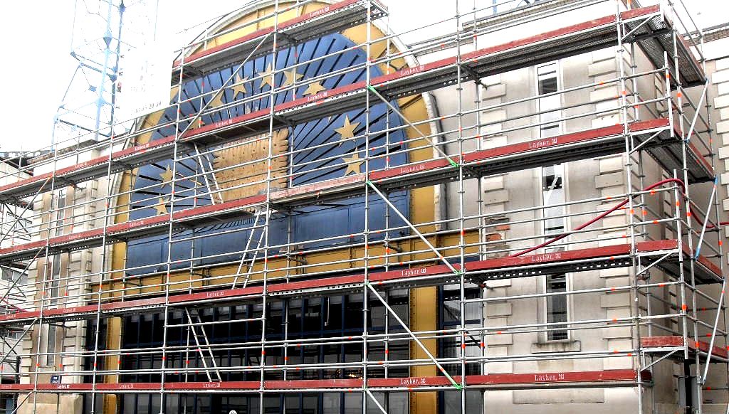 Échafaudage à immeuble