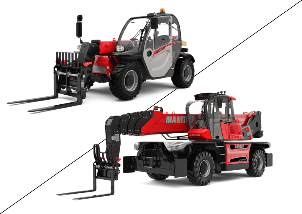 Chariot télescopique fixes et rotatifs pour le bâtiment et BTP