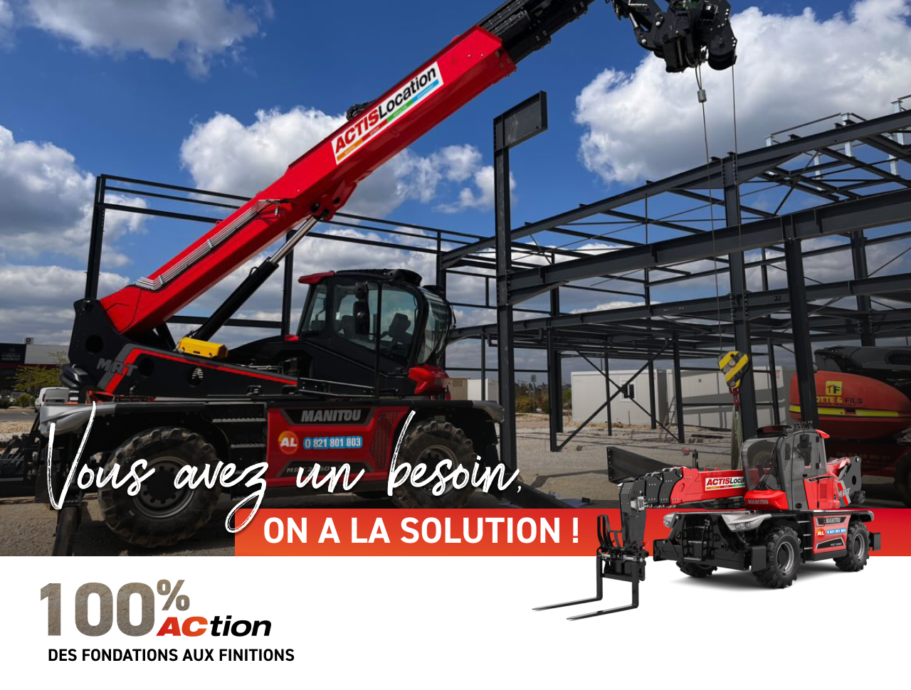 Affiche promotionnelle du partenaire Actis Location