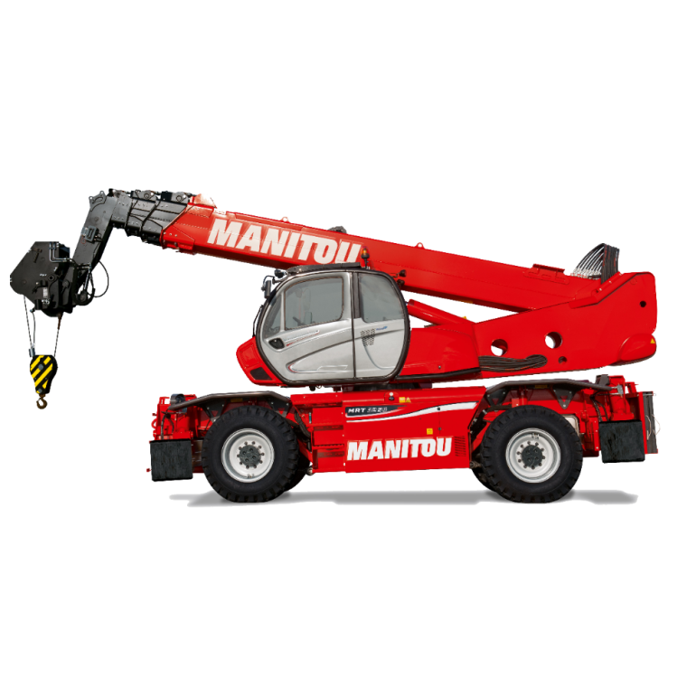 Chariot télescopique rotatif et grue Manitou