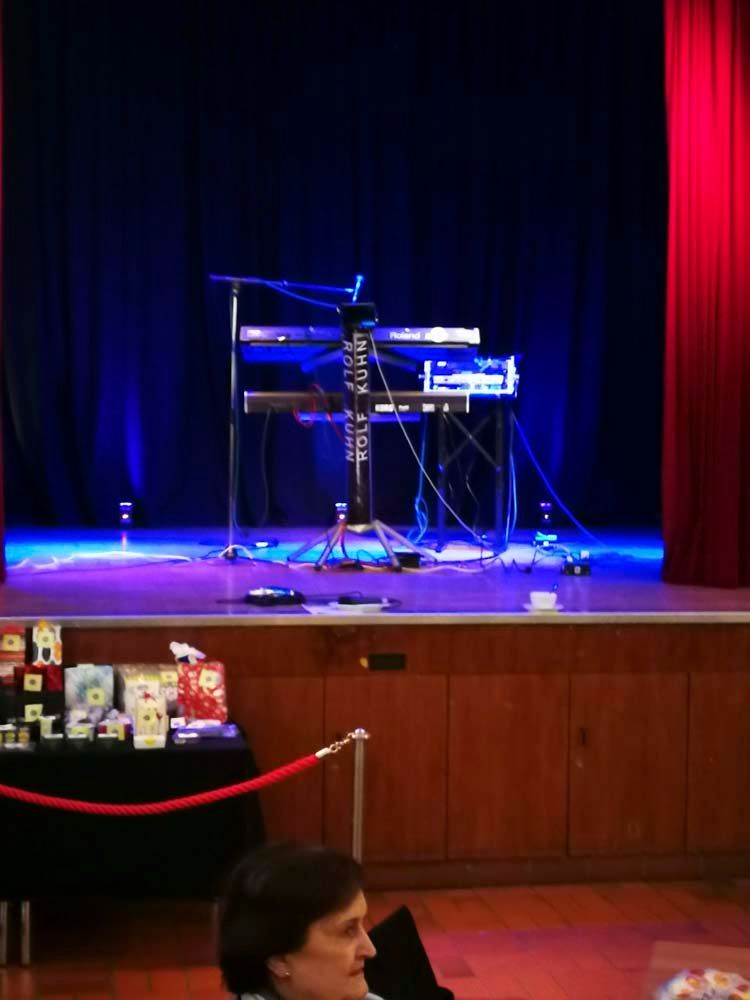 Alleinunterhalter Rolf Kuhn - Aufbau