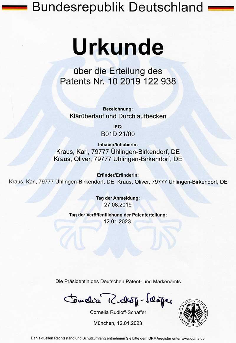 Patenturkunde