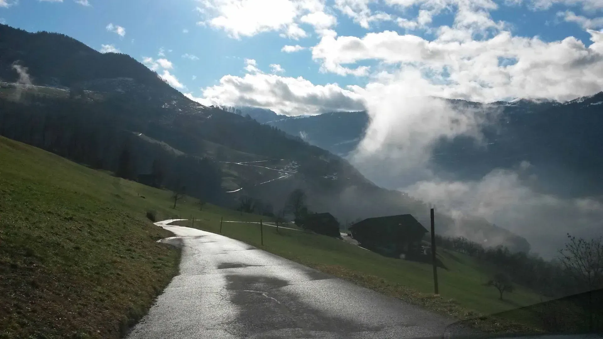 Berglandschaft bei Obfelden